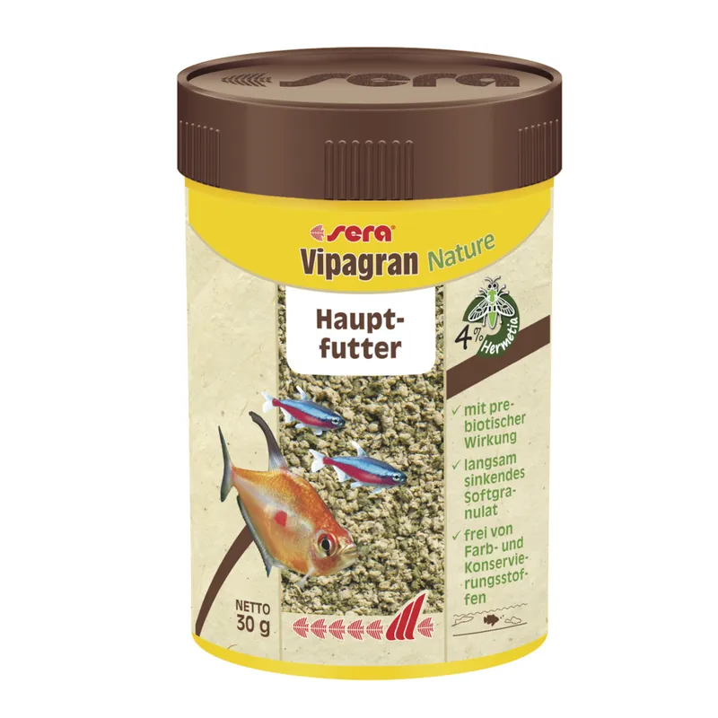 Markenprodukt sera Vipagran Nature 100 ml -Hauptfutter Softgranulat-